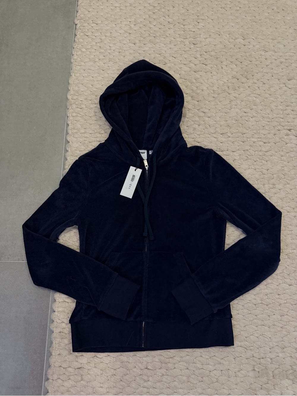 TNA Navy terry Zip Hoodie